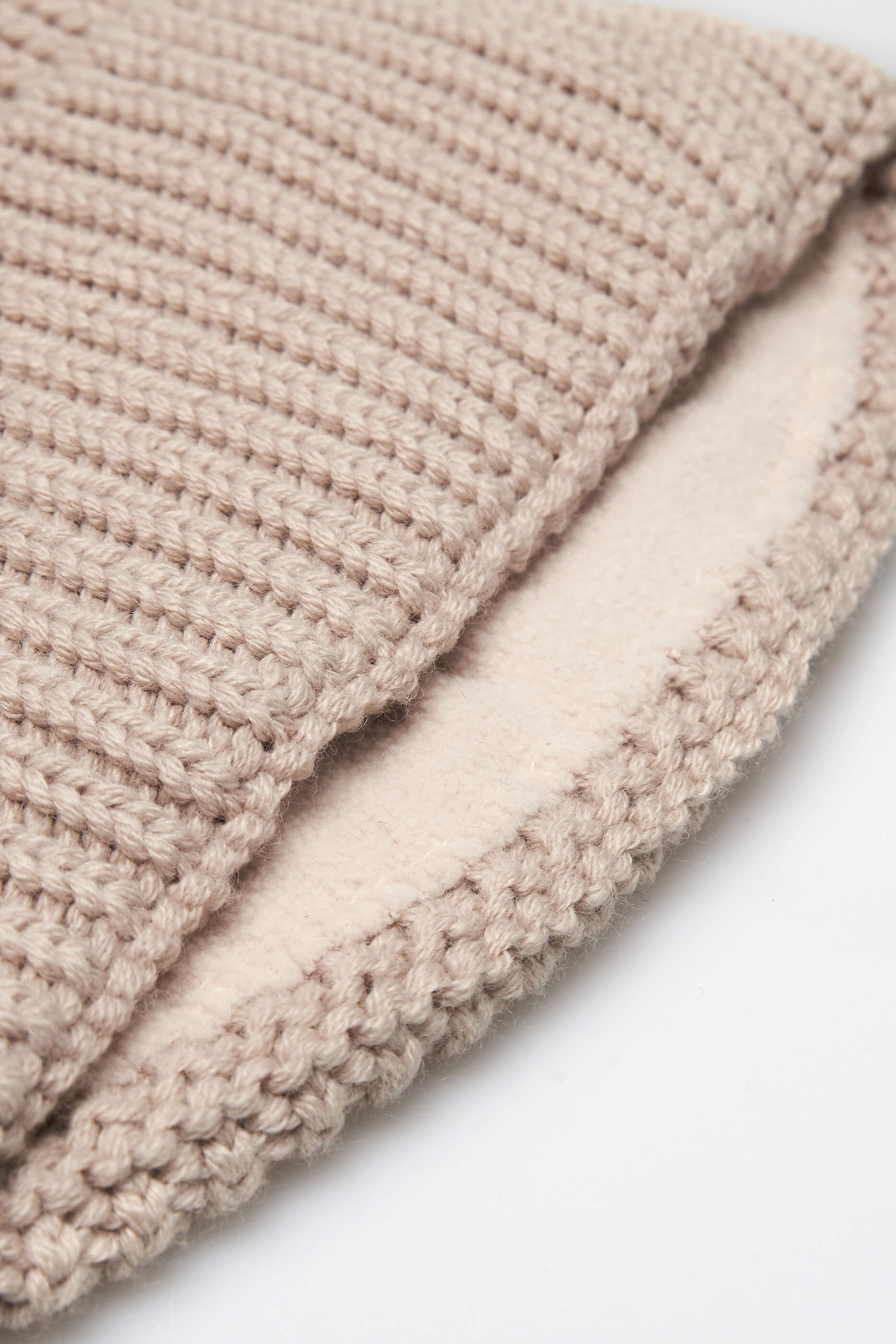 Merino Wool Beanie - Almond