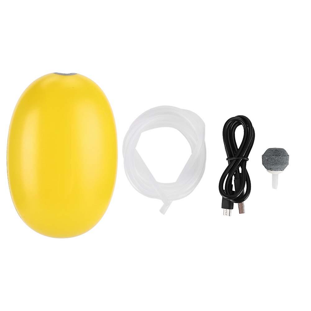 Abs Small Mini Portable Outdoor Fishing Increasing Oxygen Aeration Pump For Charging Movement Dual Purposeyellow