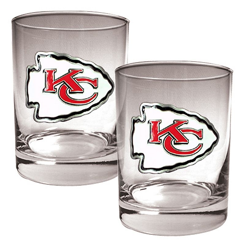 Kansas City Chiefs 2-pc. Rocks Glass Set