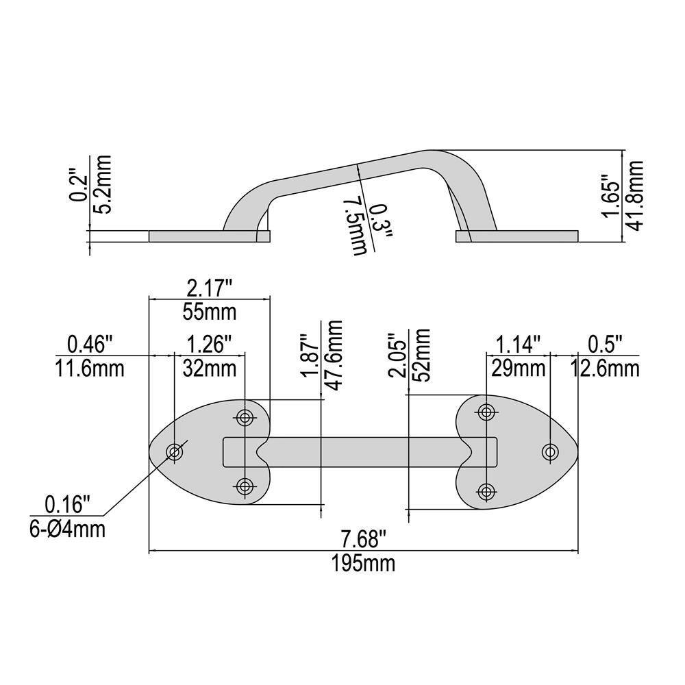 Everbilt Black Stainless Steel Decorative Gate Tee Hinge and Latch Set 60209