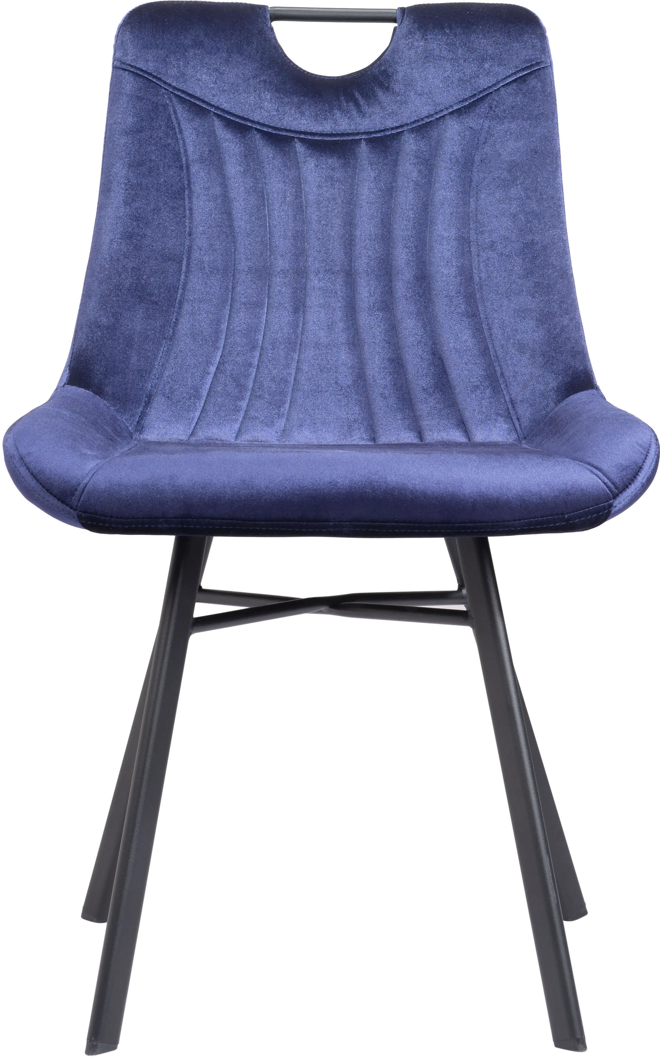 Tyler Blue Velvet Dining Chair， Set of 2