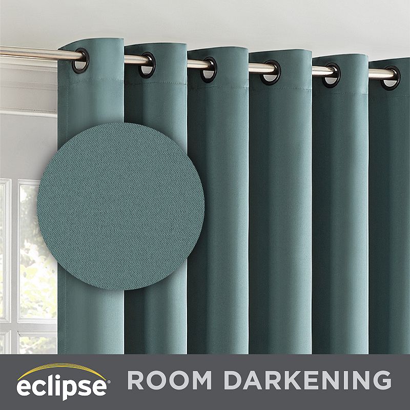 eclipse Tricia Room-Darkening 1-Panel Patio Door Curtain