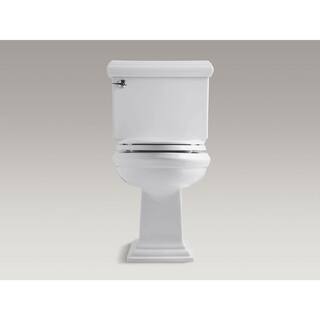 KOHLER Memoirs Classic 2-Piece 1.28 GPF Single Flush Elongated Toilet with AquaPiston Flush Technology in White K-3816-0