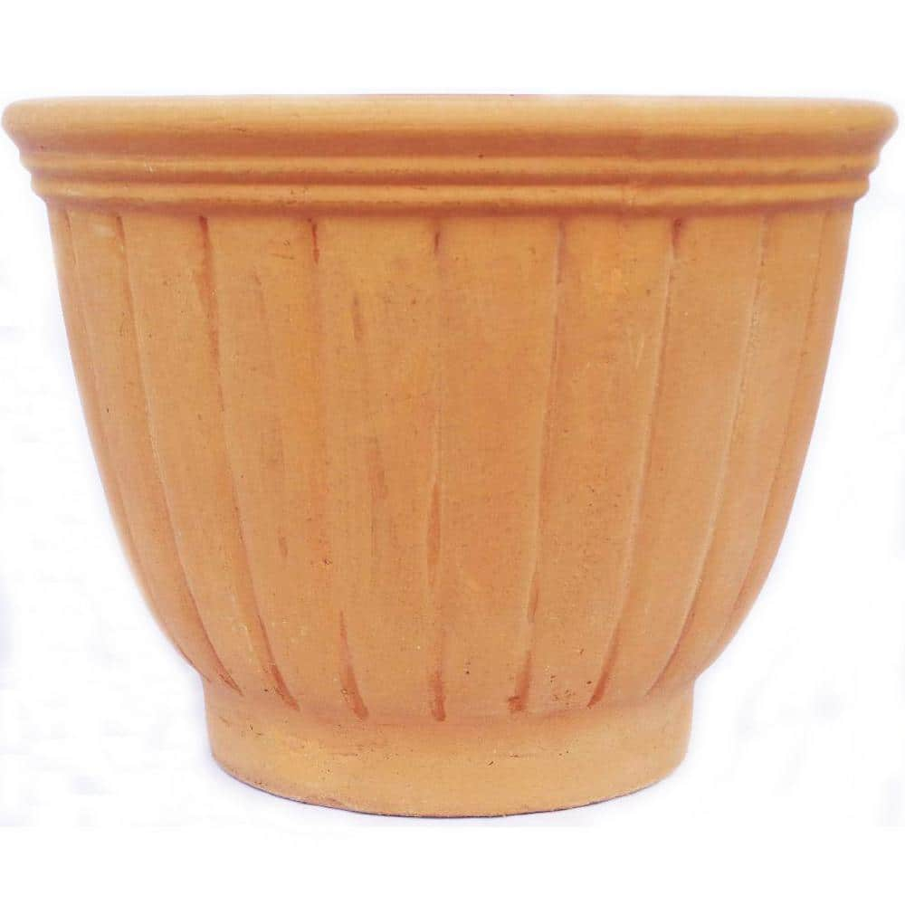 17 in. Terracotta Clay Tall Tulip Vase 17 IN TULIP