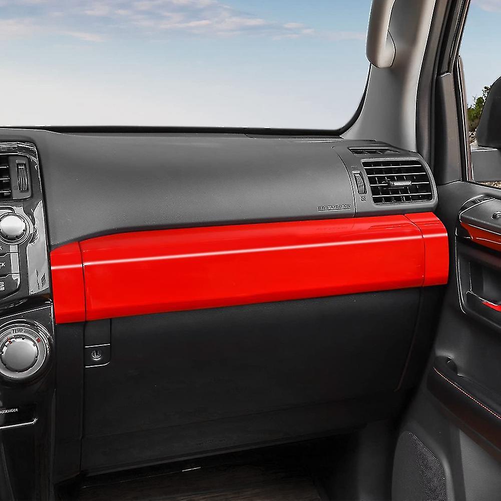 Car Co-pilot Passenger Decoration Trim Passenger Side Dash Trim For - 4runner 2010-2021， Abs Red