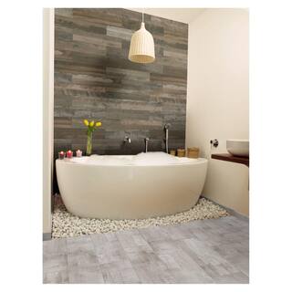 Marazzi Montagna Wood Weathered Gray 6 in. x 24 in. Porcelain Floor and Wall Tile (14.53 sq. ft.  case) ULS2624HD1PR