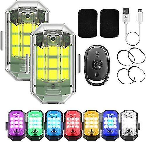 High Brightness Wireless Led Strobe Light， 7 Colors Rechargeable Flashing Lights T