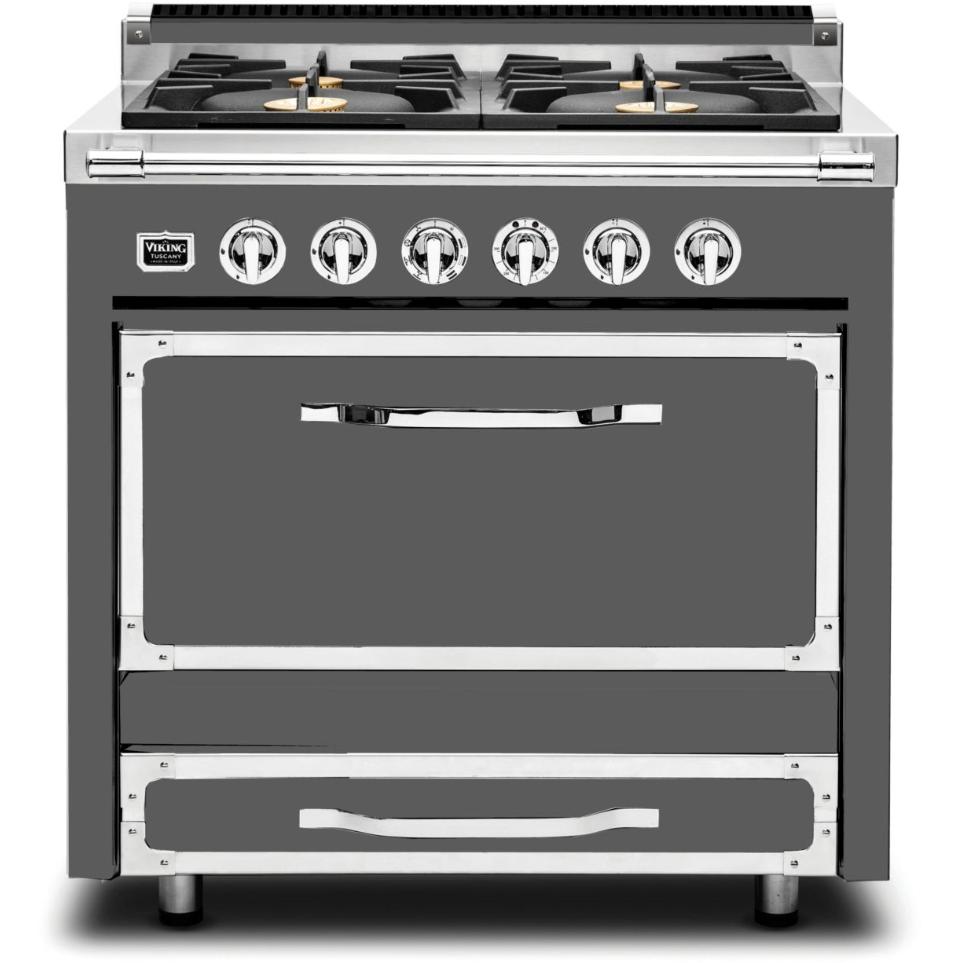 Viking 36-inch Freestanding Dual Fuel Range with 4 Burners TVDR361-4BDG