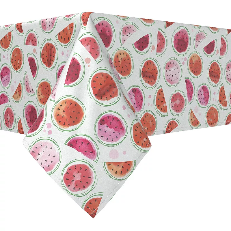 Rectangular Tablecloth， 100% Cotton， 52x104， Watermelon Design