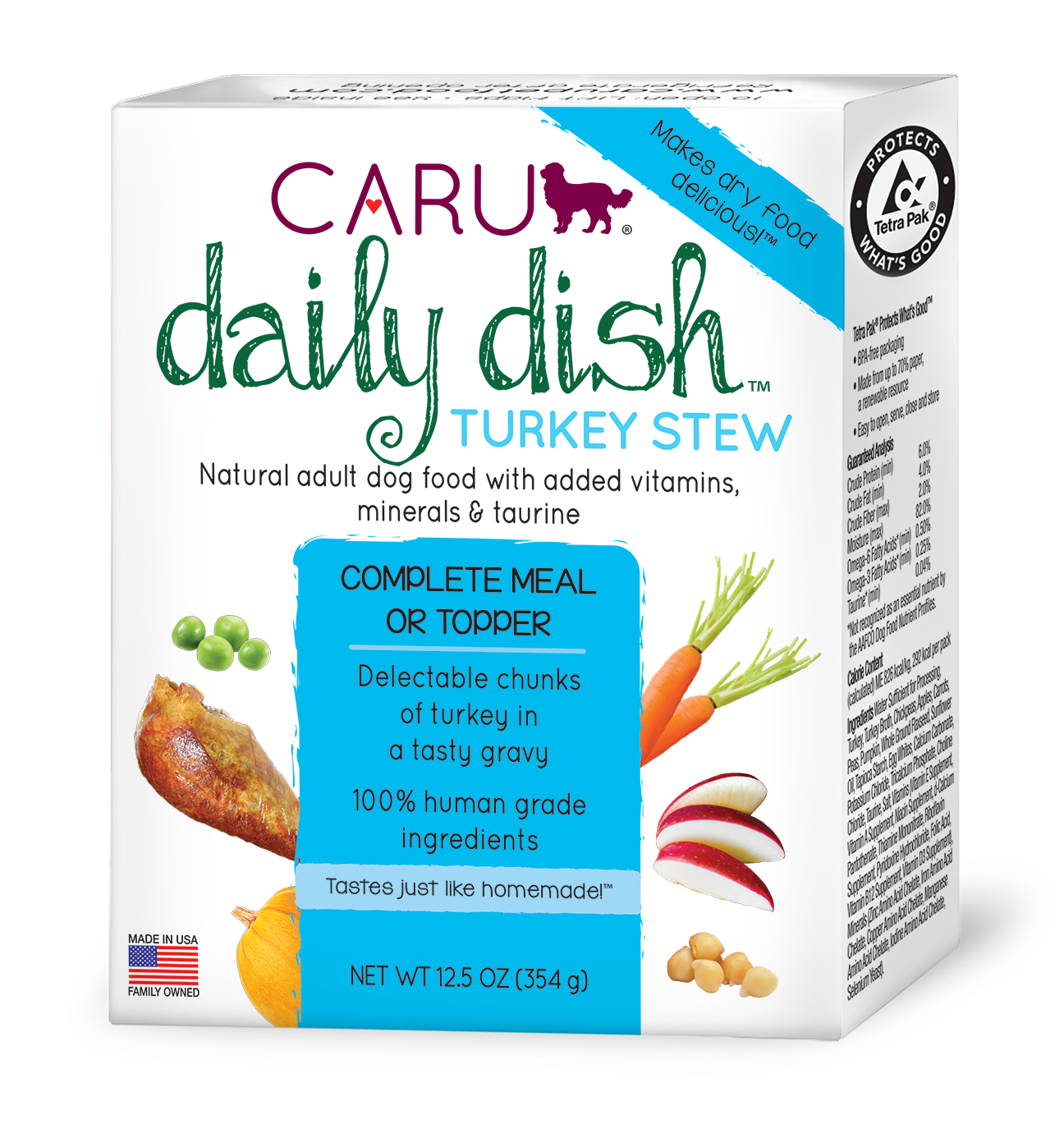 Caru Daily Dish Turkey Stew For Dogs - Aleyr