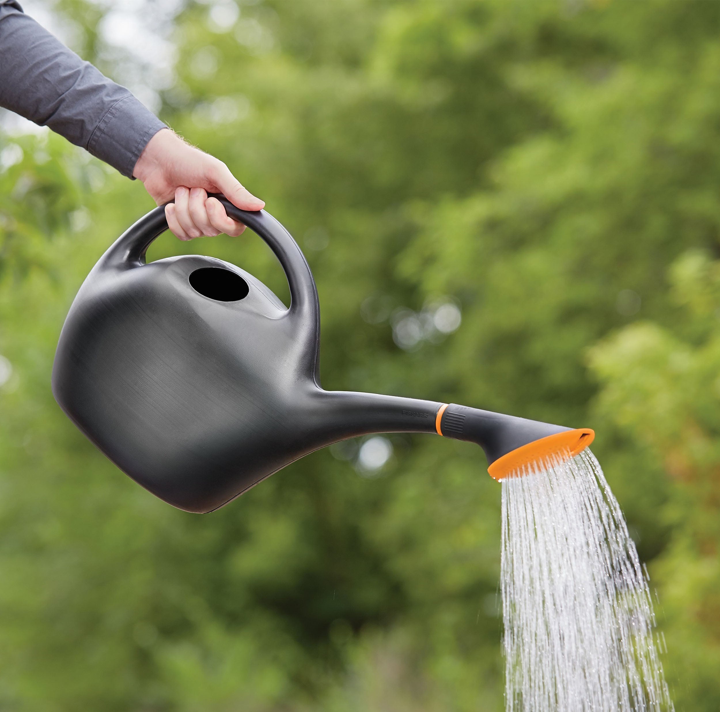 Bloem Easy Pour Watering Can Plastic 1.6 gallon Black