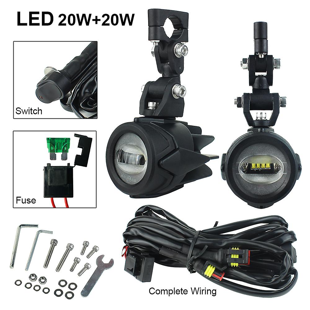 Auxiliary Lights For Bmw Motorcycle 40w 6000k Spot Driving Fog Lamps For Bmw R1200gs F800gs F700gs F650 K1600