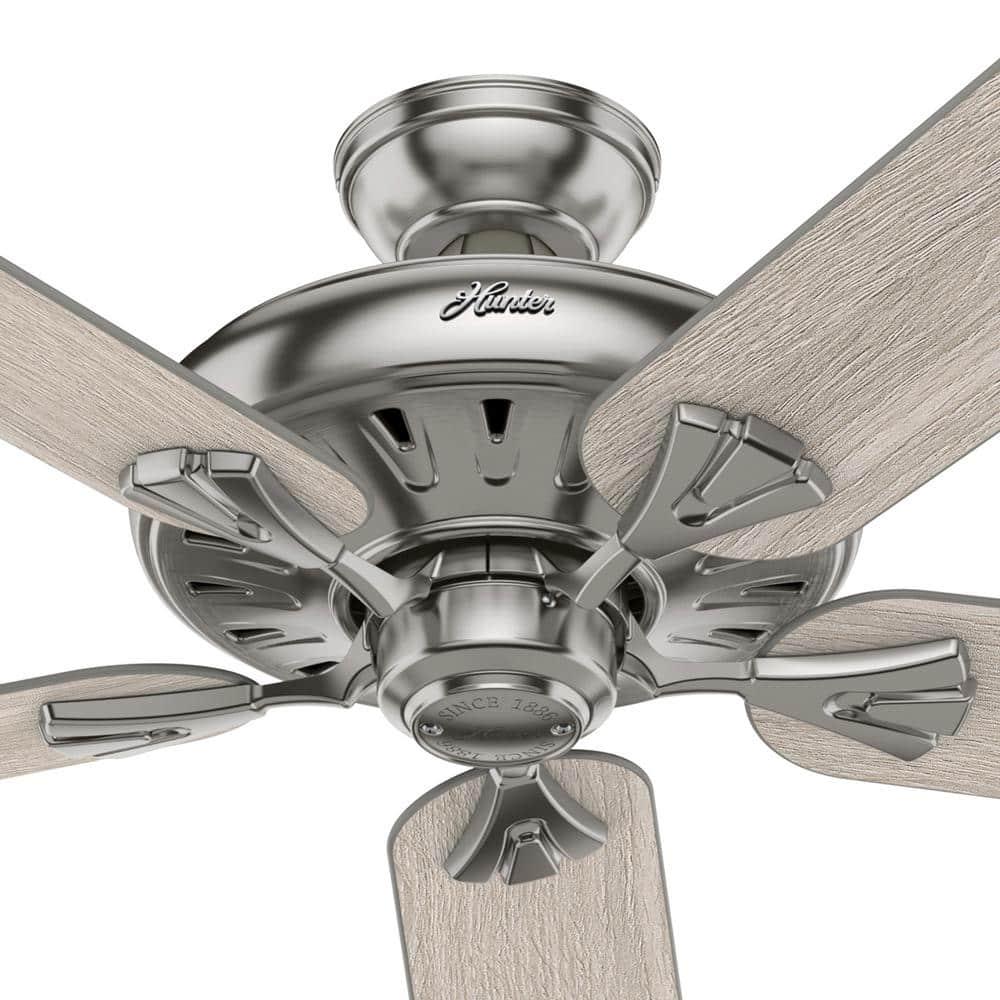 Hunter Royal Oak 60 in Indoor Brushed Nickel Ceiling Fan with Remote Control