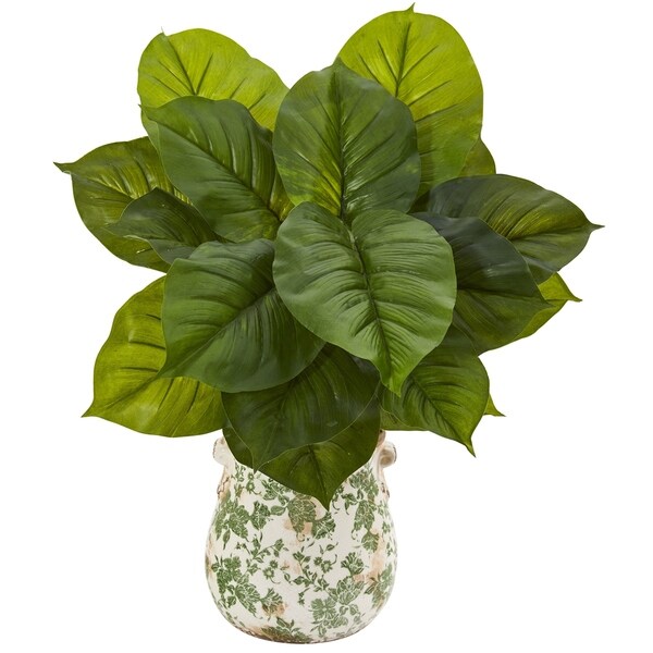 26 Large Philodendron Artificial Plant in Floral Planter (Real Touch)