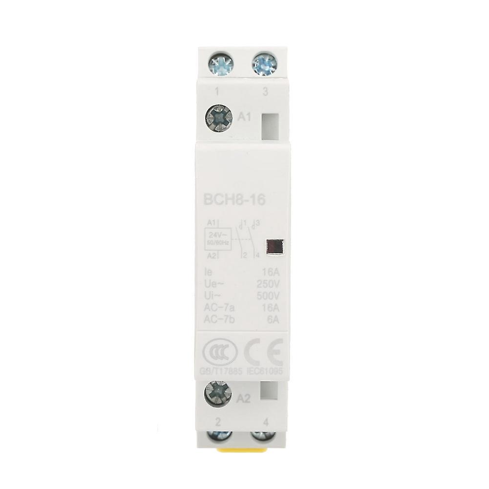 2p 16a 24v 2no 50/60hz Din Rail Householdac Contactor High Quality