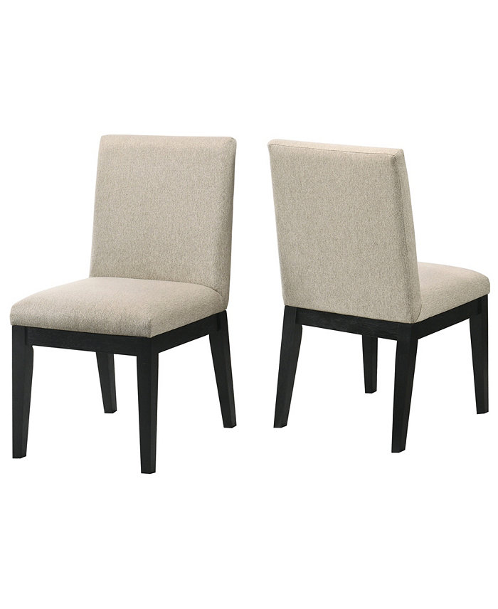 Best Master Furniture Terra 34 Linen Side Chairs Set of 2