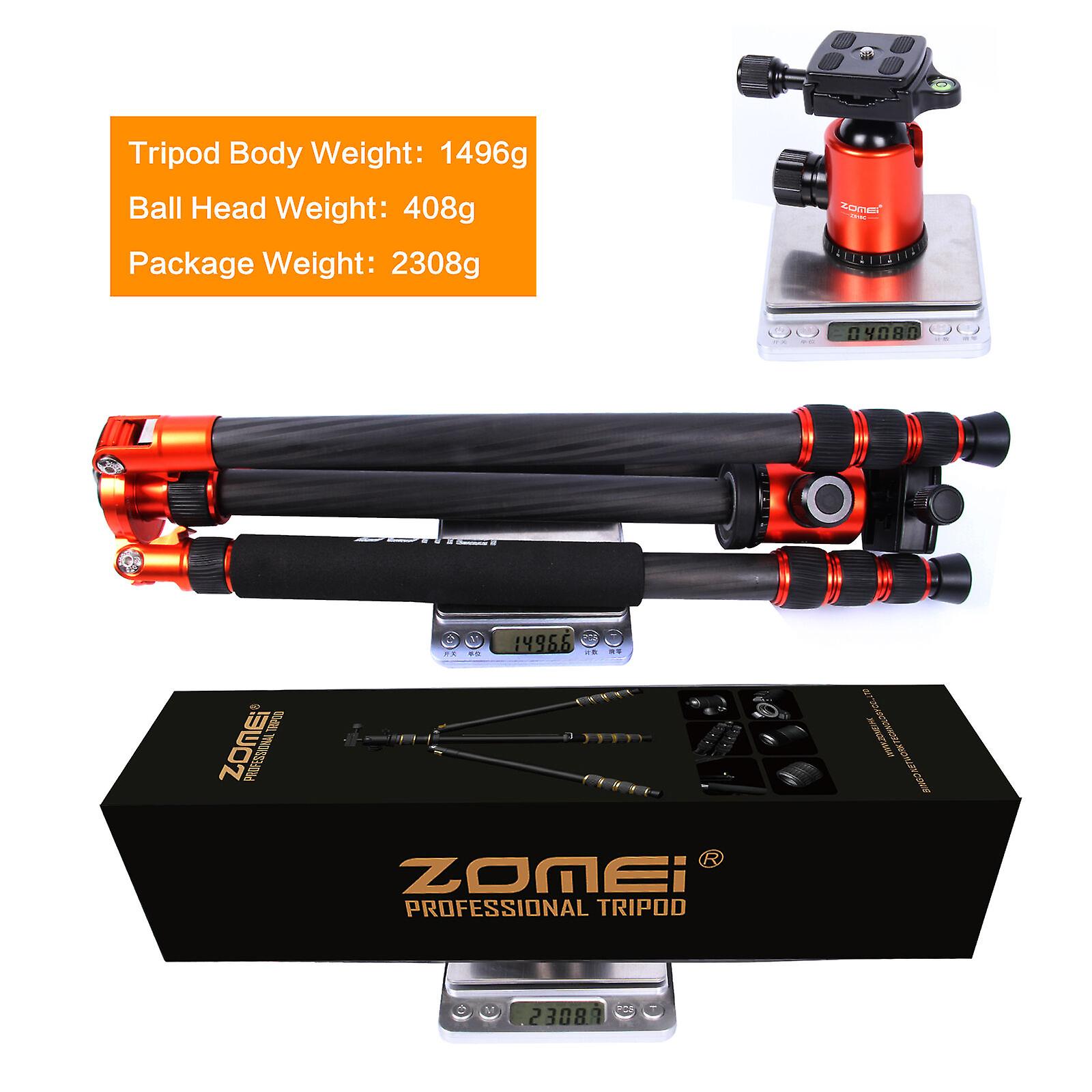 Zomei Z818c Professional Carbon Fiber Tripod Monopodandball Head For Dslr Camera