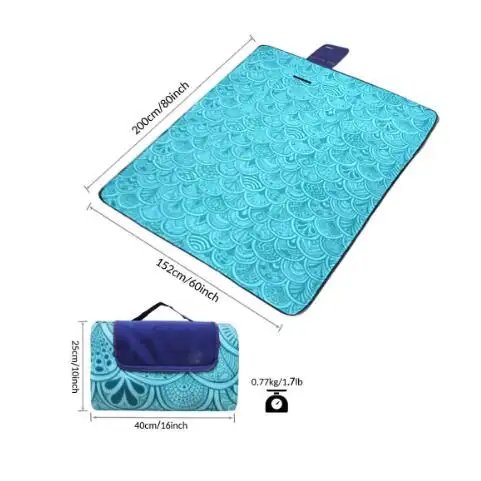 Extra Large camping mat waterproof sand free beach mat outdoor portable picnic mats