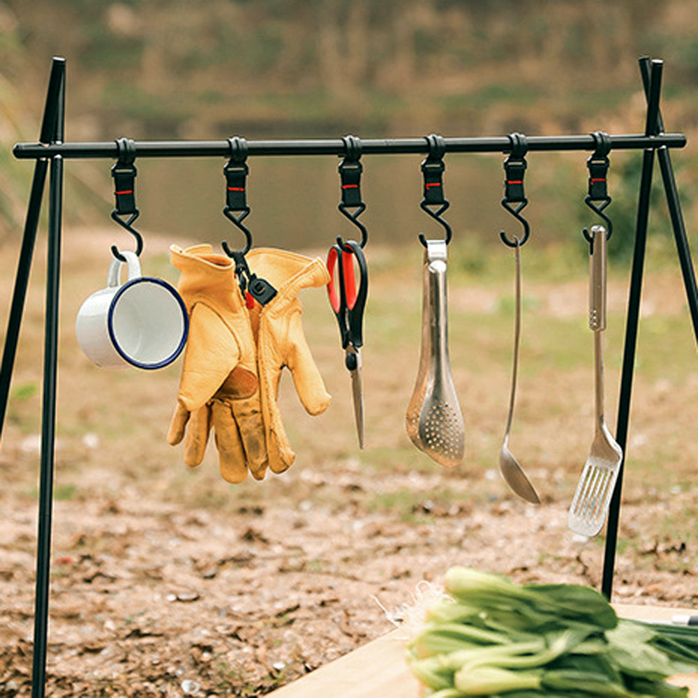 Outdoor Camping Multi Functional Cookware Pot Hanging Hook Portable Camping Accessory