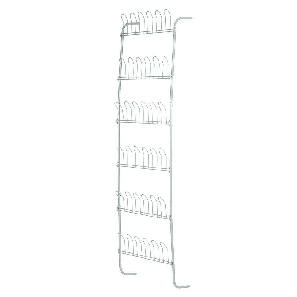 Honey-Can-Do 63 in. H 18-Pair white Steel Hanging Shoe Organizer SHO-01169