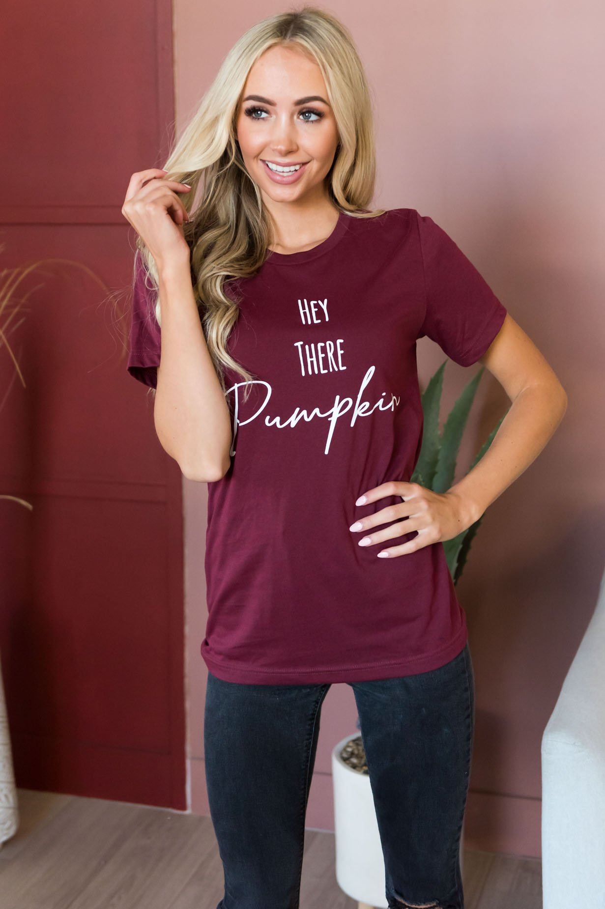 Hey There Pumpkin Modest Tee