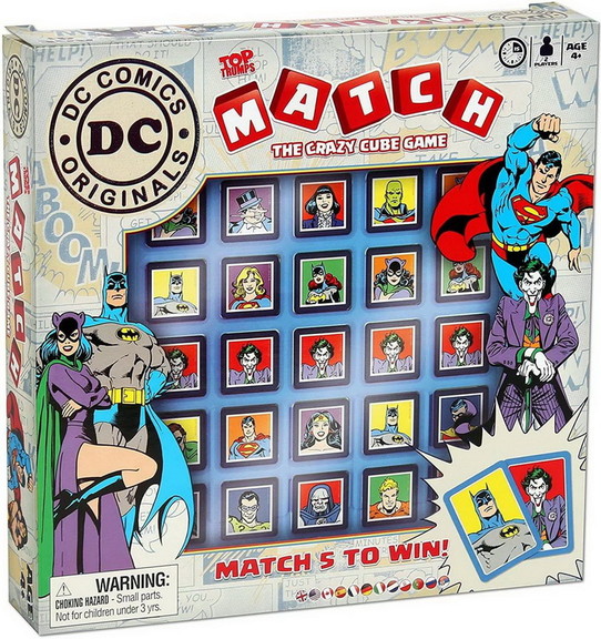 DC Comics Top Trumps Match  The Crazy Cube Game