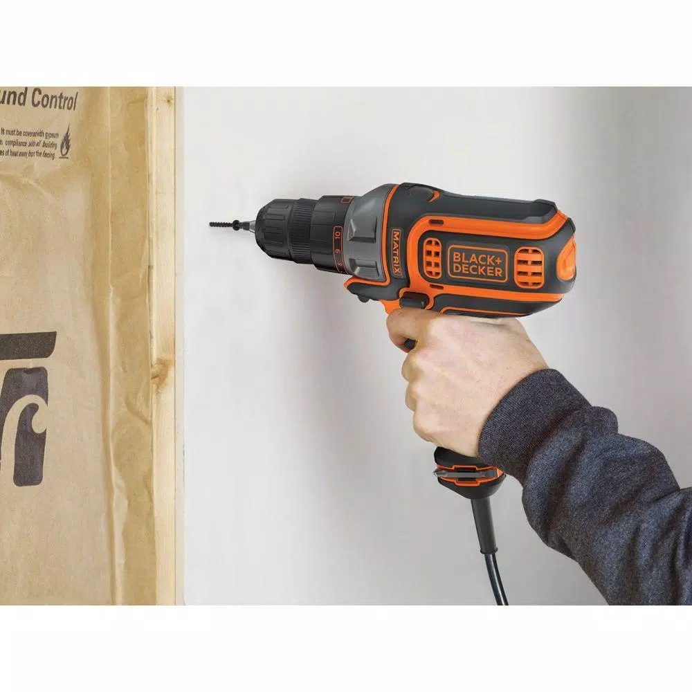 BLACK+DECKER Matrix 4 Amp 3/8 in. Corded Drill and Driver and#8211; XDC Depot