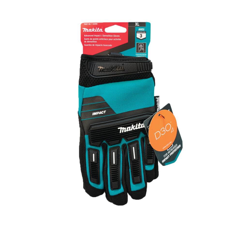 Makita Advanced Impact Demolition Gloves XL T-04260 from Makita