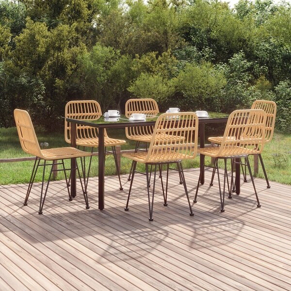 vidaXL 3/5/7/9 Piece Patio Dining Set Poly Rattan