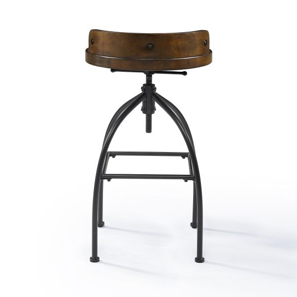 Edison Adjustable Height Swivel Stool