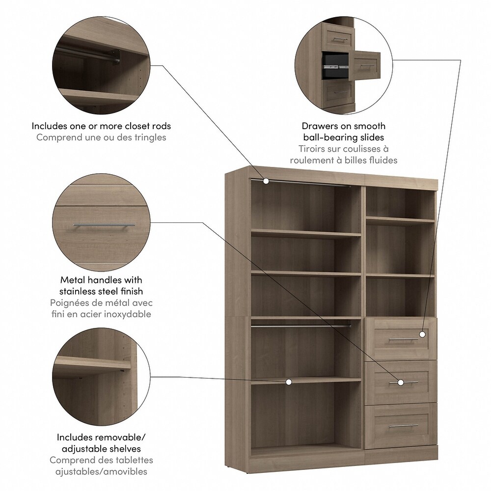 Pur 61W Closet Organizer System by Bestar