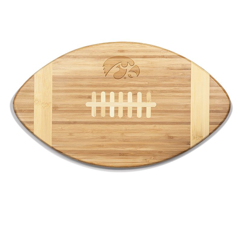 Iowa Hawkeyes Touchdown Football Cutting Board Serving Tray