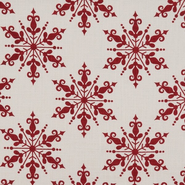 Cotton Placemats With Snowflake Design (Set of 4)