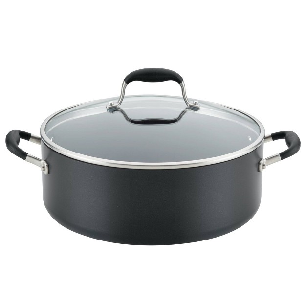 Anolon Advanced Home 7 5qt Covered Wide Stockpot Onyx