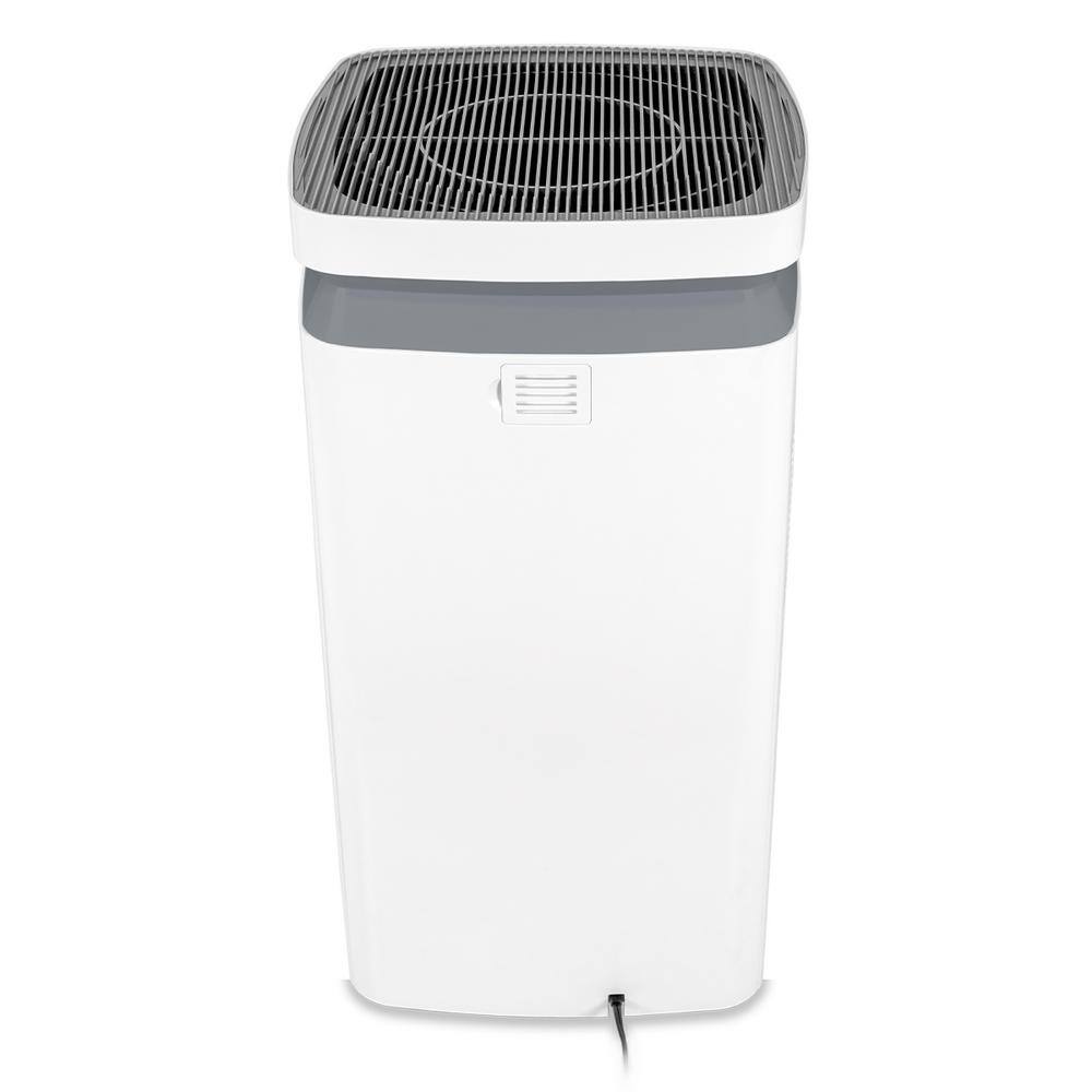 QuFresh 3-Stage Filtration HEPA Tower Air Purifier in White QFAP-950