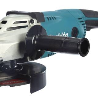 Makita 15 Amp Corded 7 in. Angle Grinder w Grinding wheel Side handle  Wheel Guard with bonus 7 in. 24 Seg Diamond Cup Wheel GA7021-A-96425