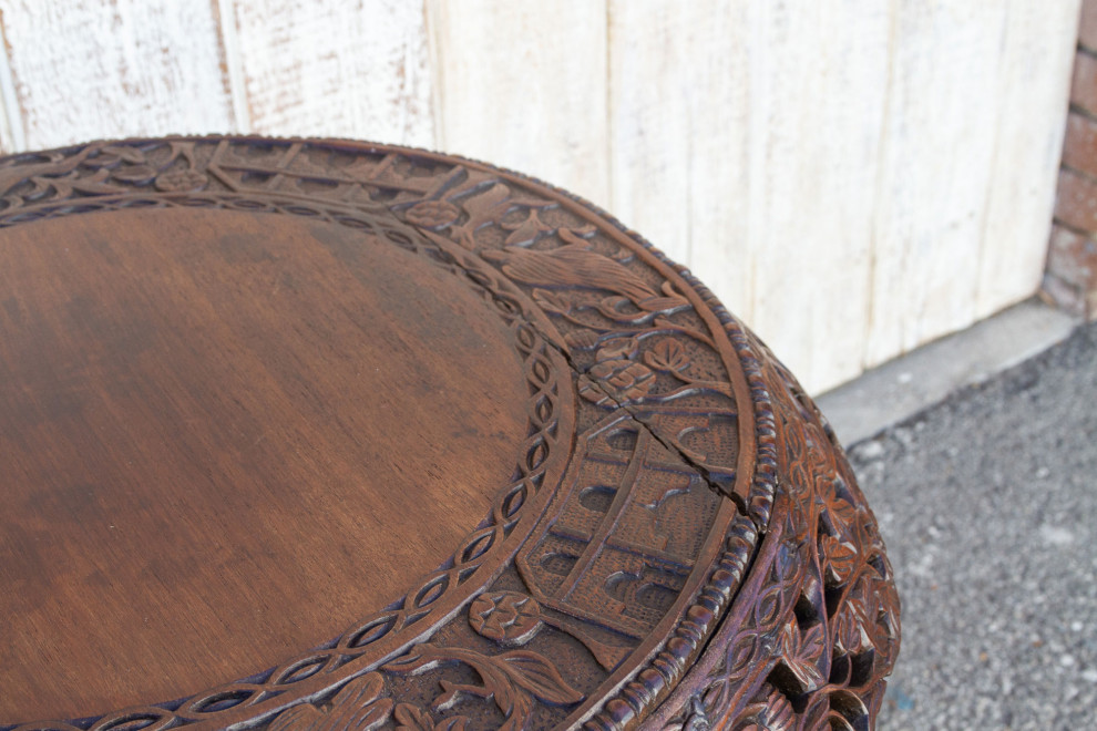 Extraordinary Anglo Indian Rosewood Center Table   Mediterranean   Side Tables And End Tables   by De cor  Houzz