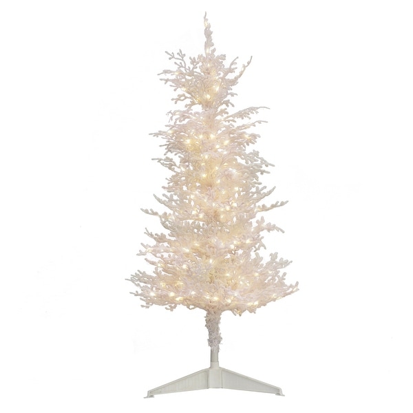 National Tree Company 4 ft. HGTV Home Collection PreLit Christmas by the Sea Coral Tree