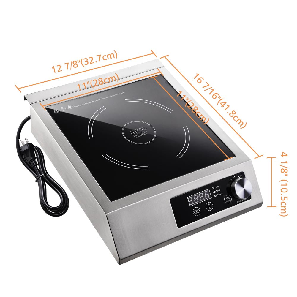 Yescom 3500W Commercial Induction Cooktop Electric Cooker Burner