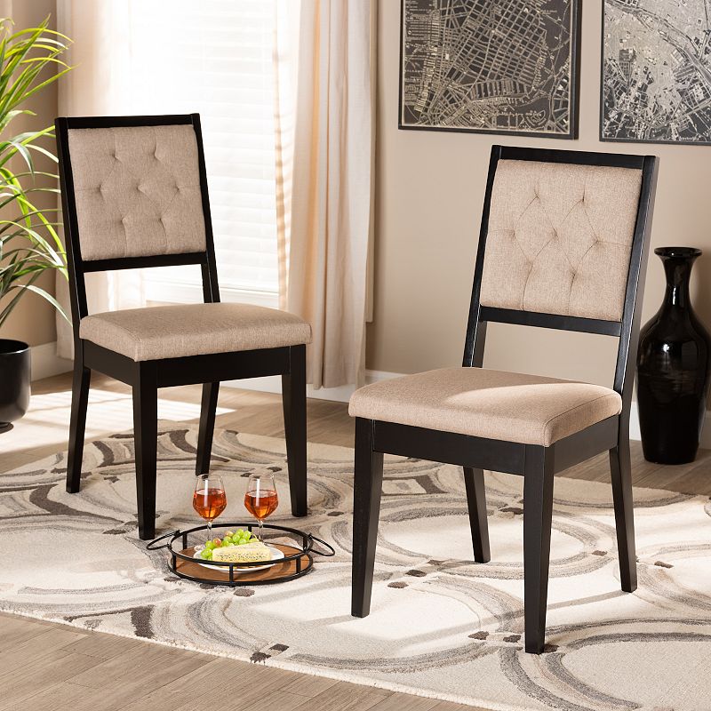 Baxton Studio Gideon Dining Chair 2-piece Set