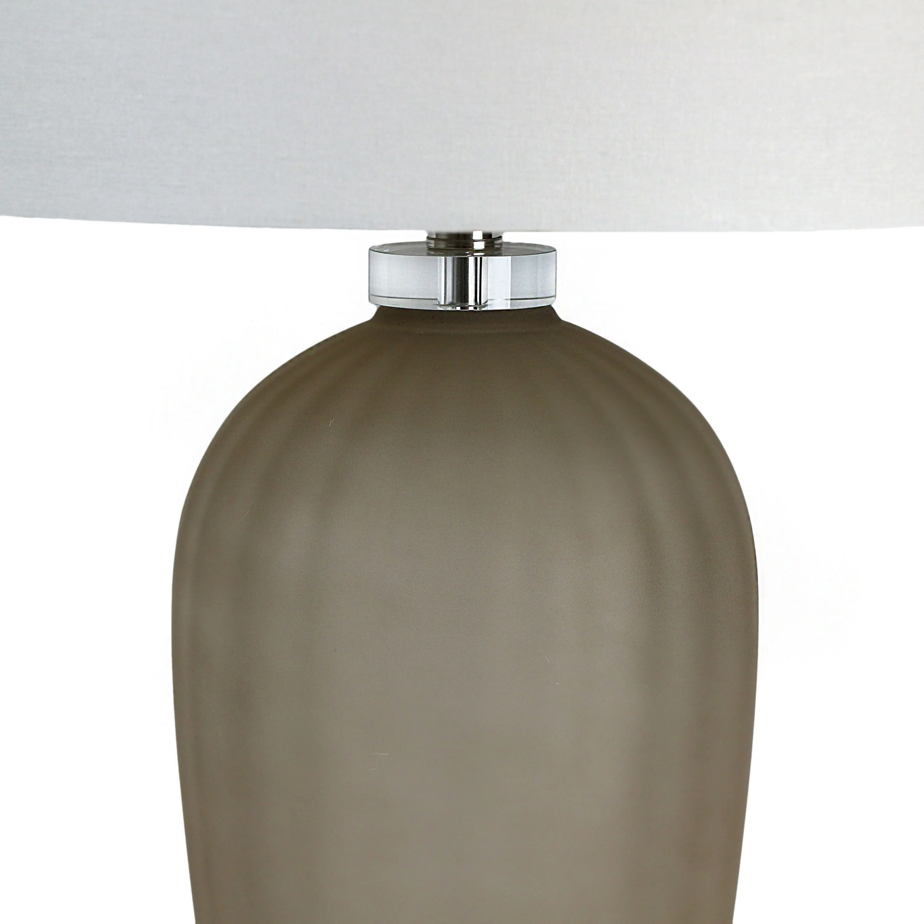 Omega Frosted Brown Glass Table Lamp