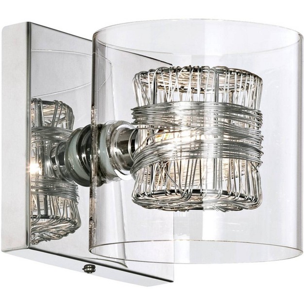 High Chrome Wall Sconce Set Of 2