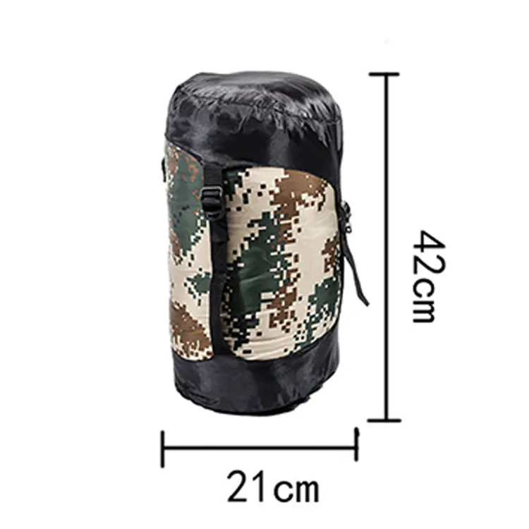 Outdoor Camping Winter Ultralight Down Tactical Waterproof Camouflage Sleeping Bag Mummy