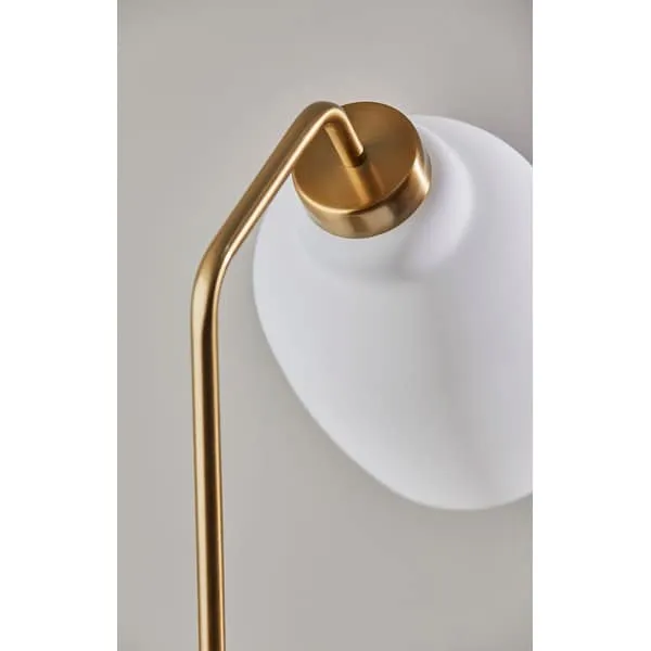 Adesso Clara Antique Brass Desk Lamp