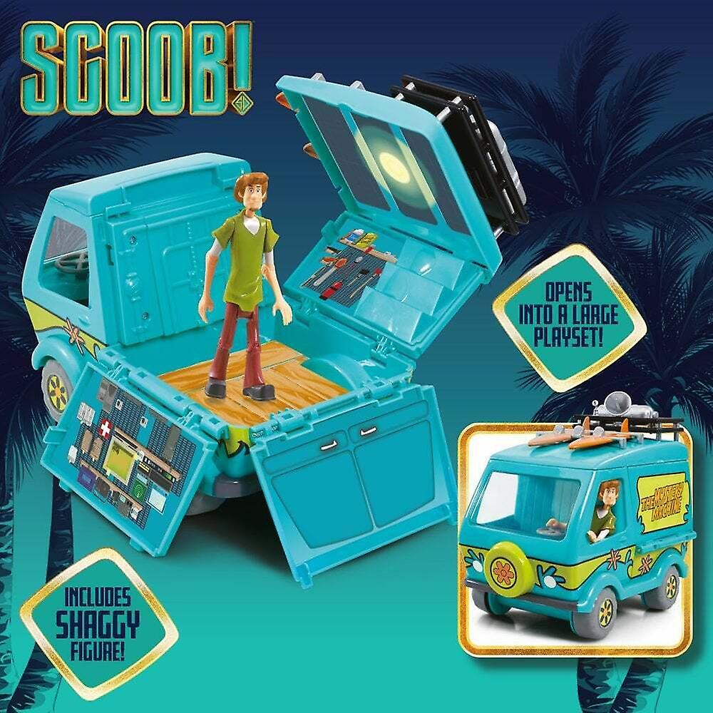 Scoobydoo  scoob! mystery machine vehicle playset inc 5