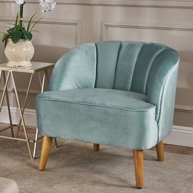 Amaia Modern New Velvet Club Chair Christopher Knight Home