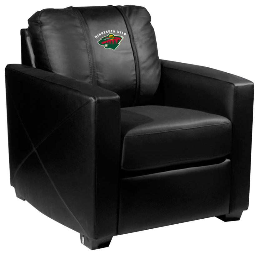 Minnesota Wild Stationary Club Chair Commercial Grade Fabric   Contemporary   Armchairs And Accent Chairs   by DreamSeats LLC  Houzz