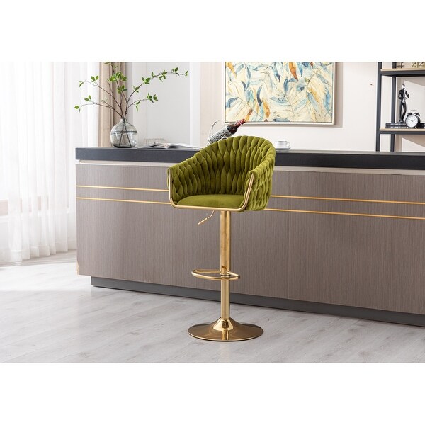 Bar Stools with Back and Footrest Counter Height