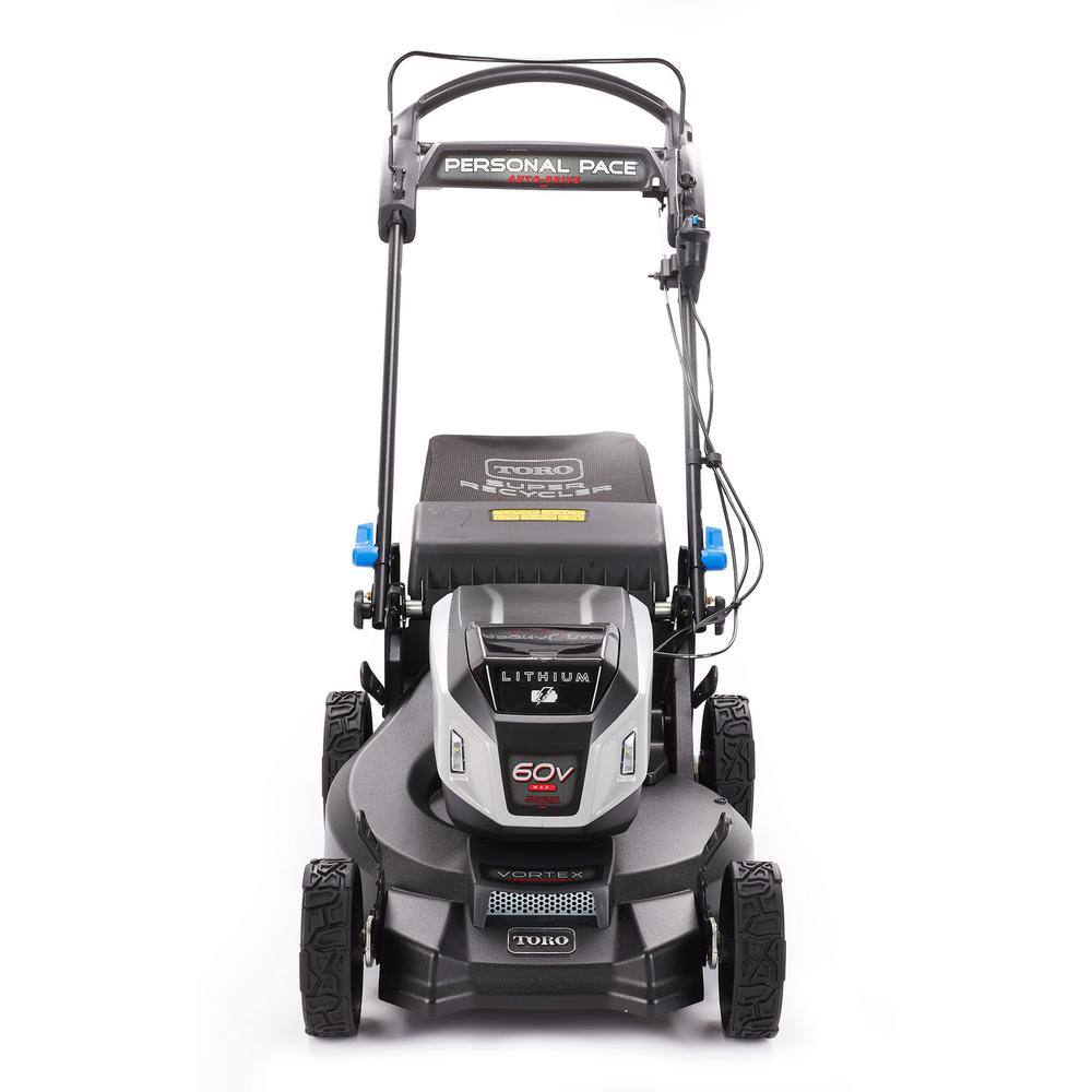 Toro 21 in. Super Recycler 60-Volt Personal Pace SmartStow Cordless Walk Behind Mower with Headlights (Bare Tool) 21568T