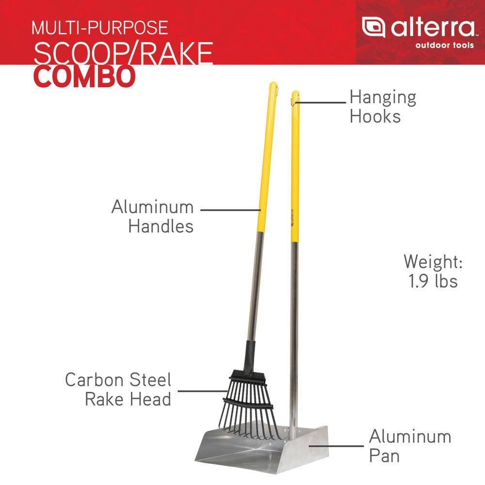 ALTERRA 2-Piece Multi-Purpose Scoop and Rake Garden Tool Set A210531
